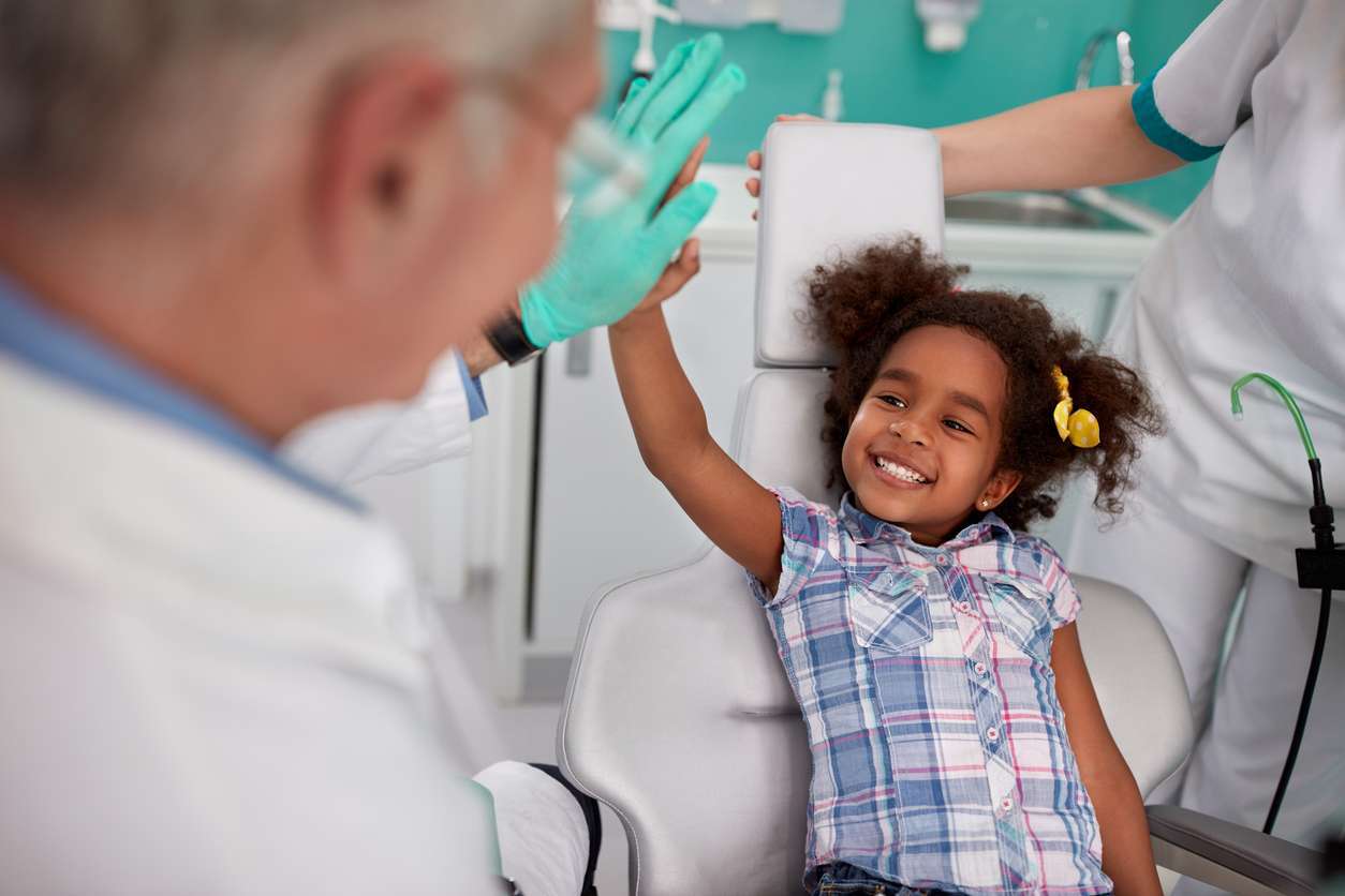 child at the dentist